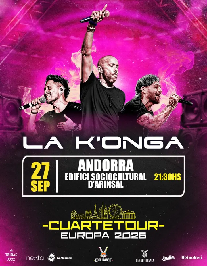 La K'onga · Cuartetour 2026 · Edifici Sociocultural d’Arinsal
